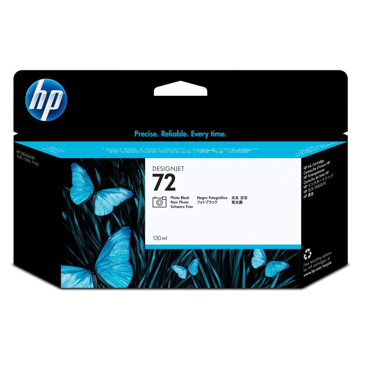 HP Cartucho de tinta 72 preto fotográfico de 130 ml