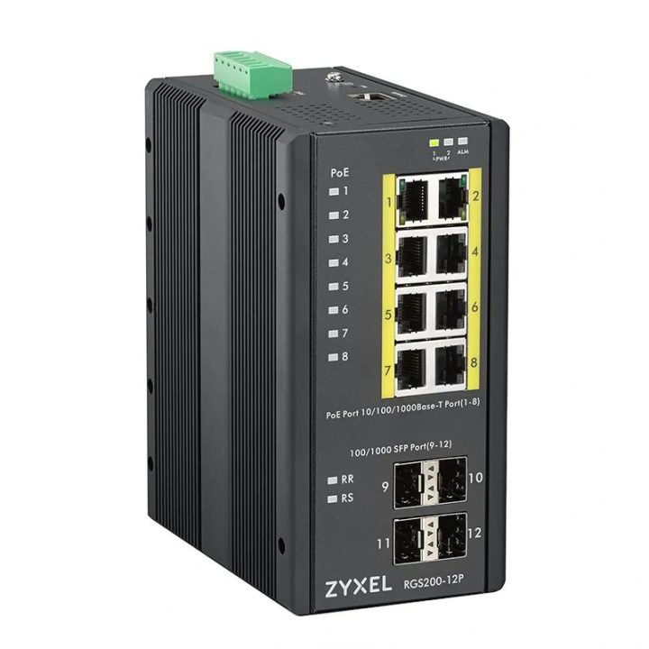 Zyxel RGS200-12P Gerido L2 Gigabit Ethernet (10/100/1000) Energia…