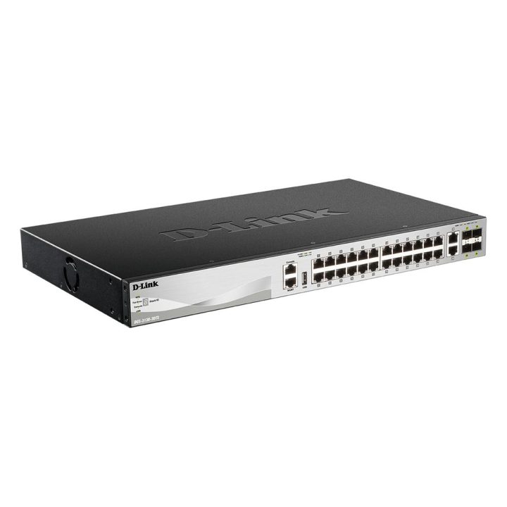 D-Link DGS-3130-30TS/E Managed L3 Gigabit Ethernet (10/100/1000)…