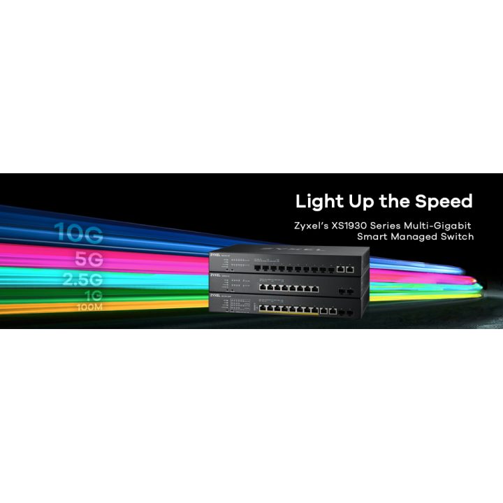 Zyxel XS1930-12HP-ZZ0101F switch Gestionado L3 10G Ethernet…