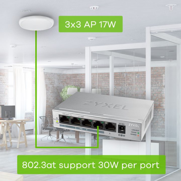 Zyxel GS1005HP Unmanaged Gigabit Ethernet (10/100/1000) Power over…