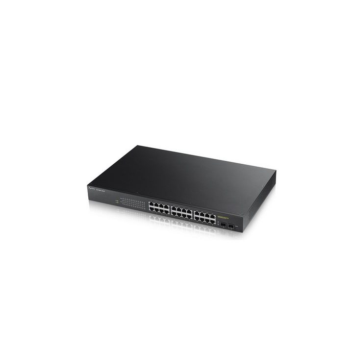 Zyxel GS1900-24HP Gerido Gigabit Ethernet (10/100/1000) 1U Preto