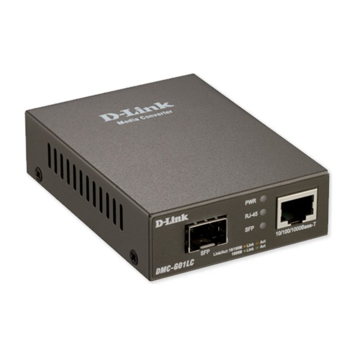 D-Link DMC-G01LC/E 1000 Mbit/s Media Converter Gray