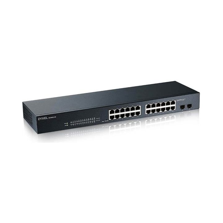 Zyxel GS-1900-24 v2 Managed L2 Gigabit Ethernet (10/100/1000) 1U Black