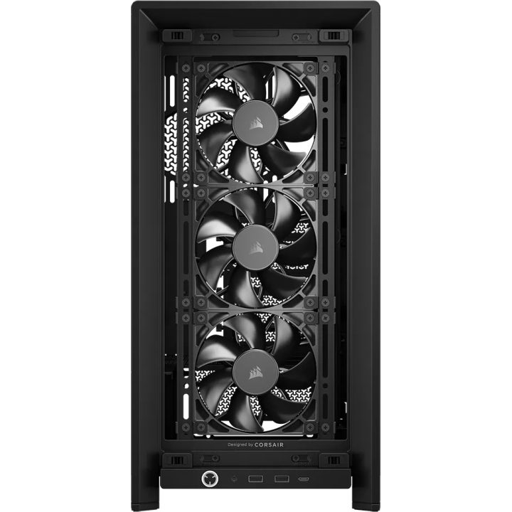 Gabinete de PC gaming Corsair frame 4000D rs ATX vidro temperado…