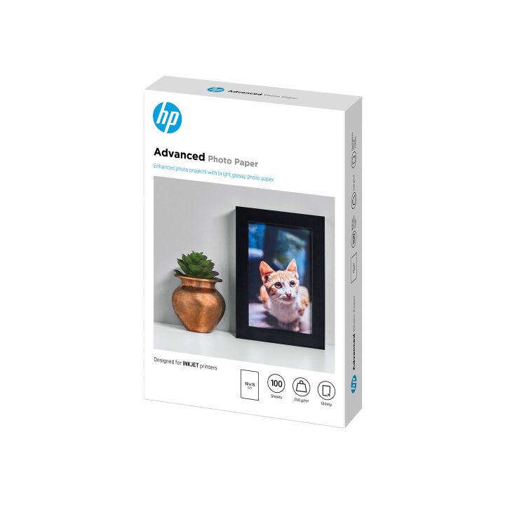 HP Papel fotográfico Advanced brilhante de 250 g/m2 10 x 15 cm (101 x…
