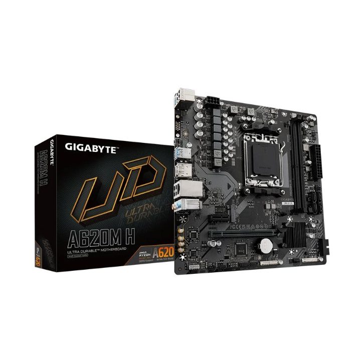GIGABYTE A620M H Placa base - Soporta CPUs AMD Ryzen 8000, VRM…