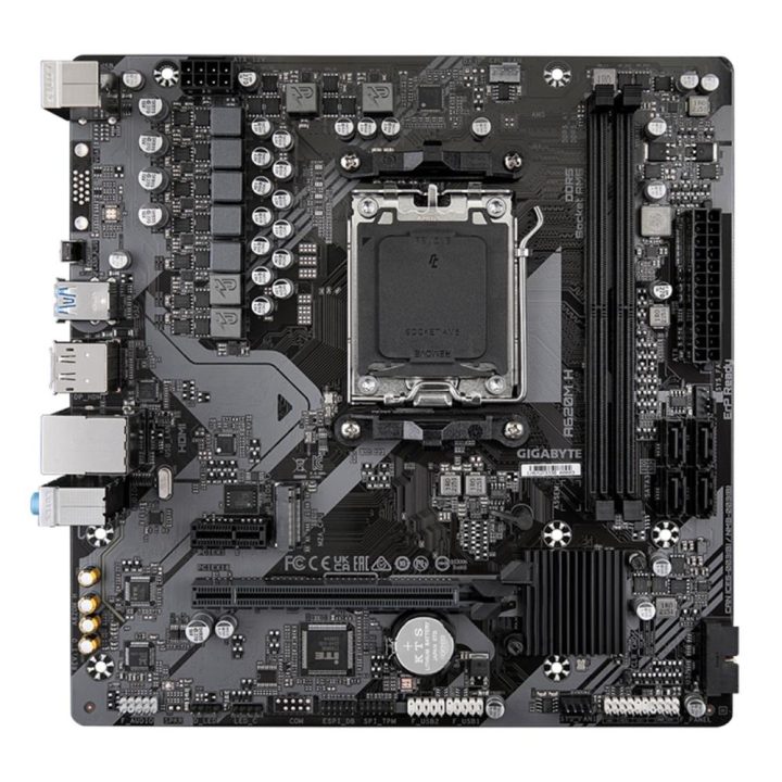 GIGABYTE A620M H Motherboard - Supports AMD Ryzen 8000 CPUs, 5+2+2…