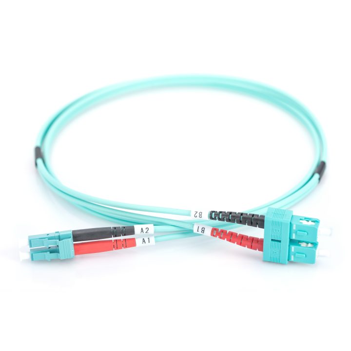 DIGITUS OM3 Multimode Fiber Optic Patch Cable - LC/SC - 3 m - I-VH -…