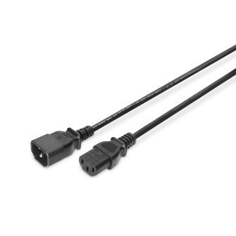 Digitus AK-440201-018-S cabo de transmissão Preto 1,8 m IEC C14 IEC…