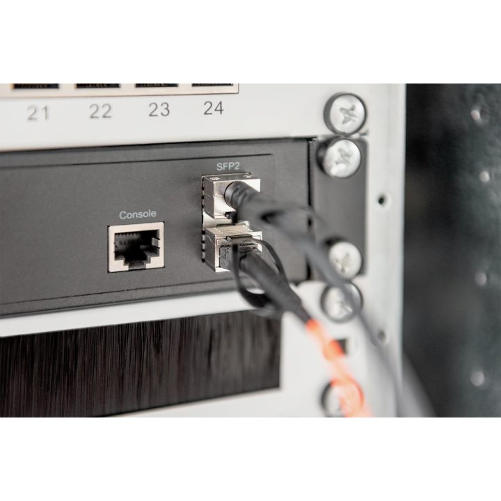 Digitus DN-81222 Cable de fibra óptica e InfiniBand SFP+ Negro