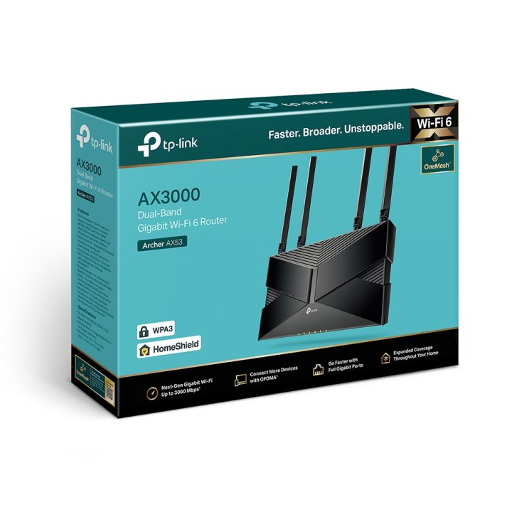 TP-Link Archer AX53 Gigabit Ethernet Dual Band (2.4 GHz / 5 GHz)…