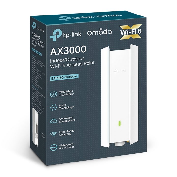 TP-Link Omada EAP650-Outdoor 3000 Mbit/s White Power over Ethernet…