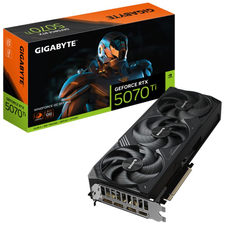 Placa Gráfica GIGABYTE GeForce RTX 5070 Ti WINDFORCE OC SFF 16G