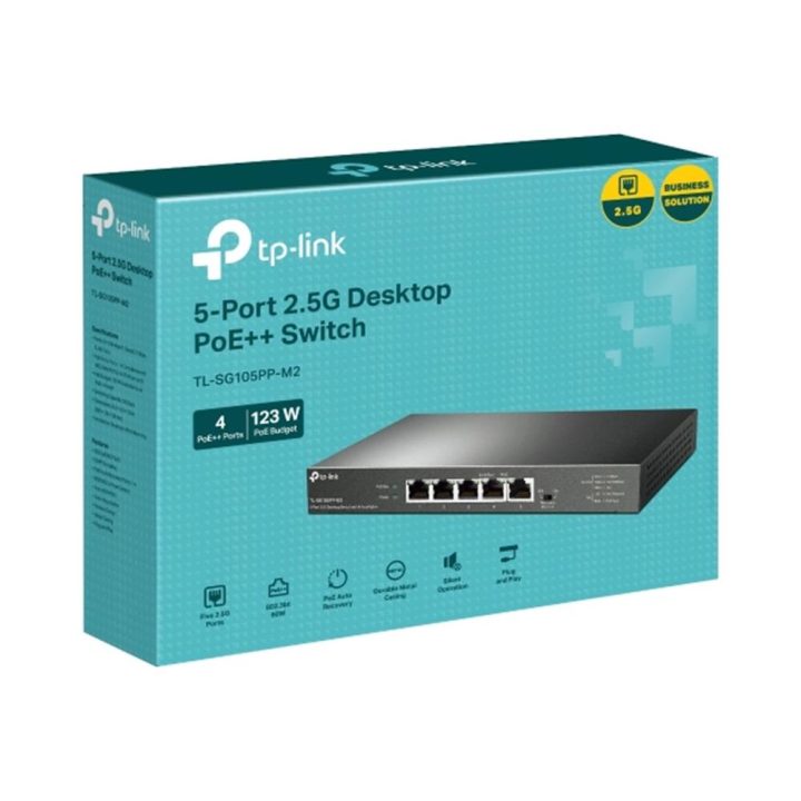 TP-Link TL-SG105PP-M2 switch No administrado Gigabit Ethernet…