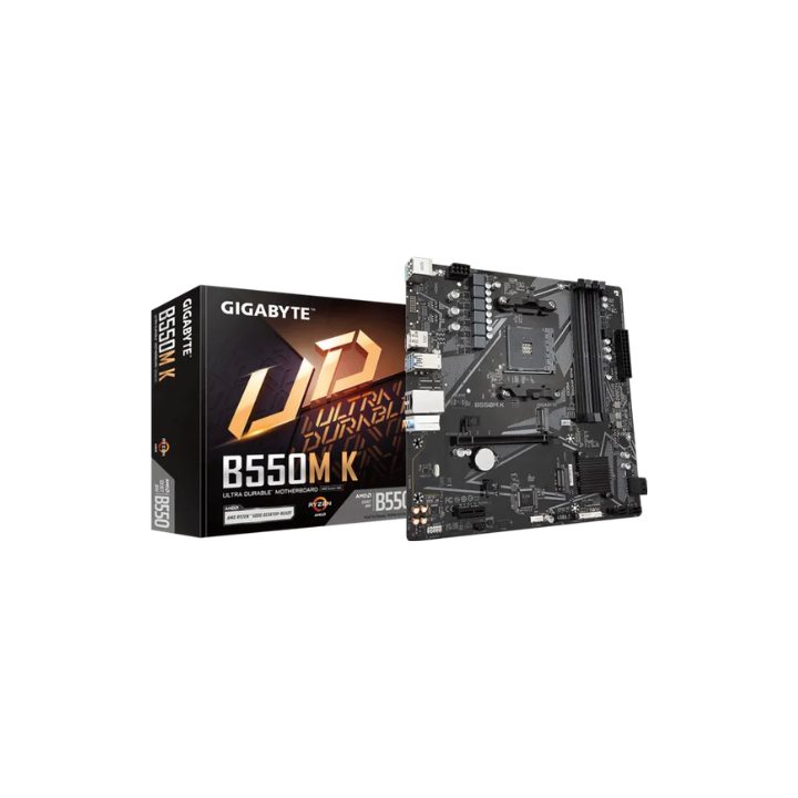 GIGABYTE B550M K Motherboard - AMD Ryzen 5000 Processors, up to 4733…