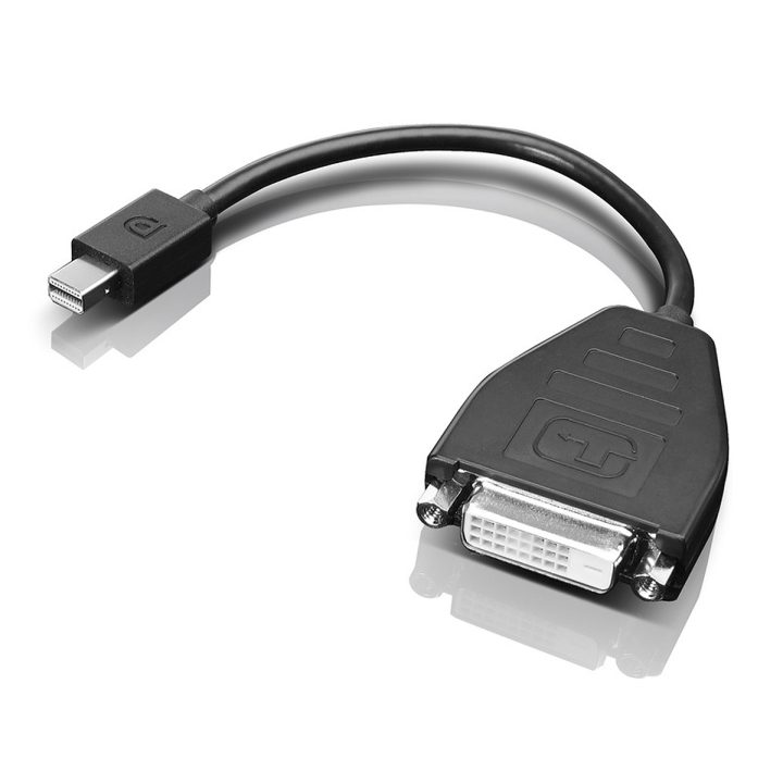 Lenovo 0B47090 Video Cable Adapter 0.2 m Mini-DisplayPort SL-DVI Black