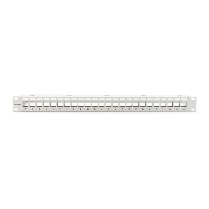 DIGITUS Modular Patch Panel - 24 Ports - Gray - Rack Mount - 1U - 483…