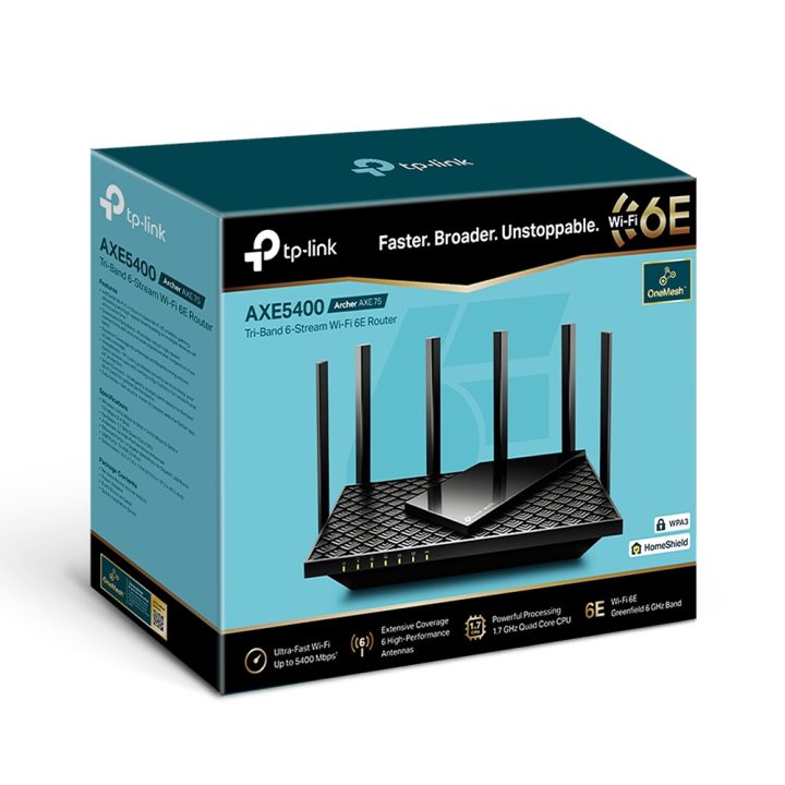 TP-Link Archer AX5400 Tri-Band Gigabit Ethernet Wireless Router (2.4…