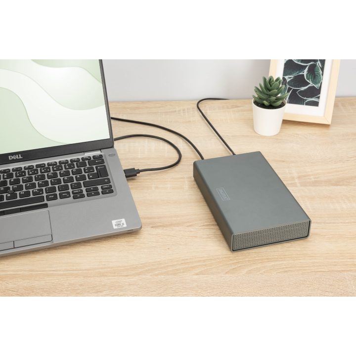 DIGITUS Caixa USB 3.0 para SSD/HDD SATA III de 3,5" até 16 TB com…