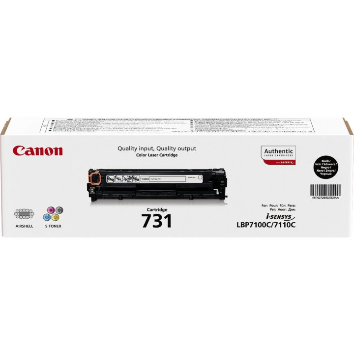 Canon 731 cartucho de tóner 1 unidade(s) Original Preto