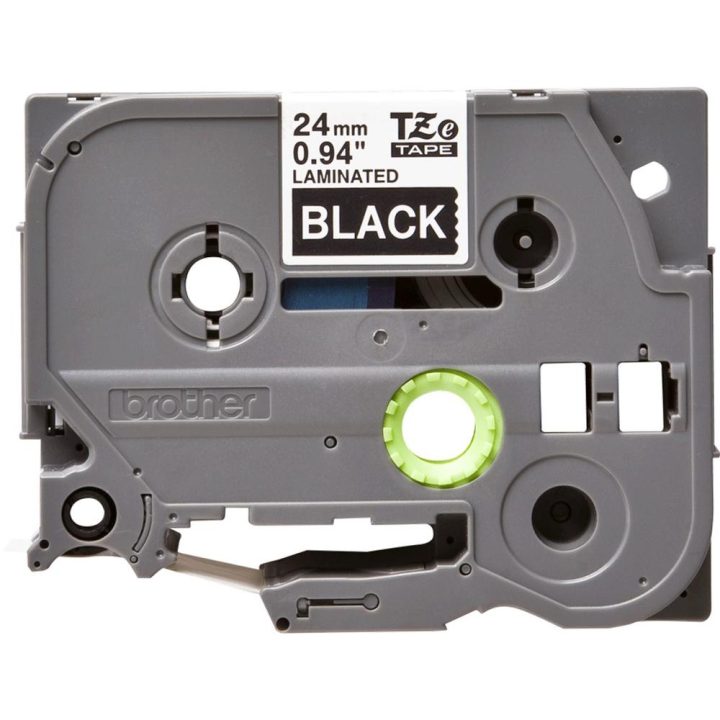 Brother TZE-355 fita para impressora de etiquetas Branco sobre preto