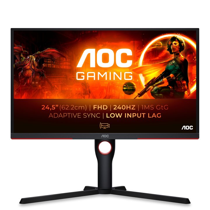 AOC G3 25G3Z/69 pantalla para PC 24,5" 1920 x 1080 Pixeles Negro, Rojo