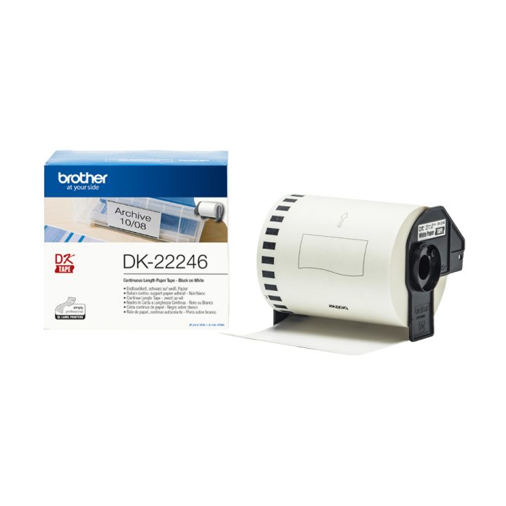 Brother DK-22246 Label Printer Tape Black on White