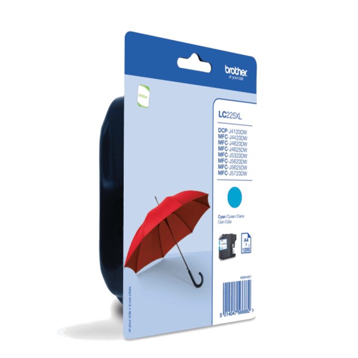 Brother LC225XLCBP ink cartridge 1 piece(s) Original Cyan