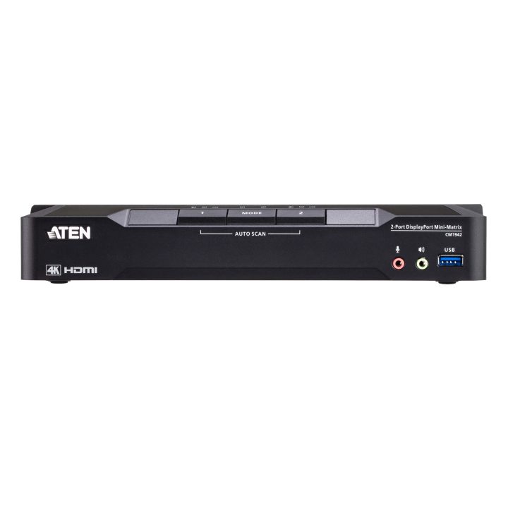 ATEN Matriz de vídeo em formato compacto KVM DisplayPort 4K de ecrã…