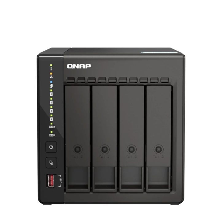 QNAP TS-453E NAS Torre Intel® Celeron® J6412 8 GB 0 TB QNAP QTS Preto