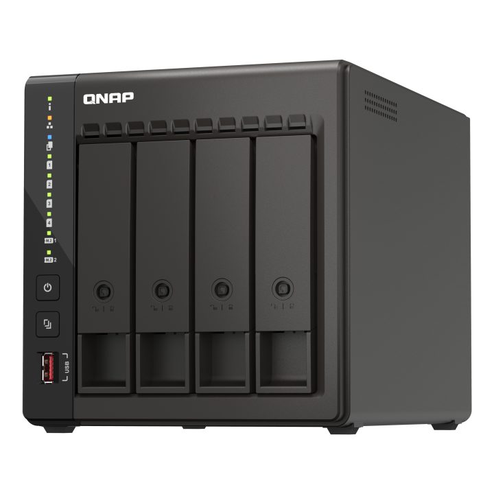 QNAP TS-453E NAS Torre Intel® Celeron® J6412 8 GB 0 TB QNAP QTS Negro