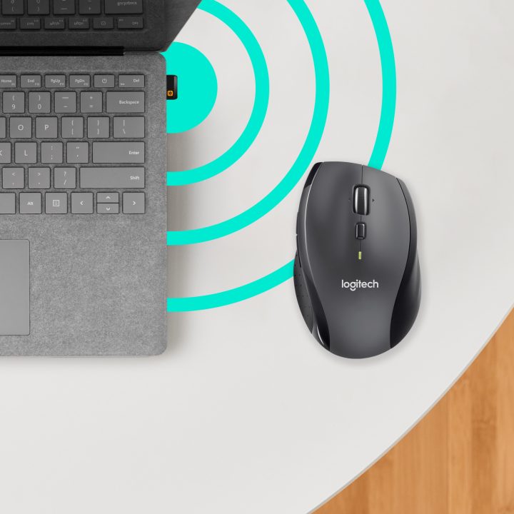 Logitech Marathon M705 rato de escritório para mão direita RF sem…
