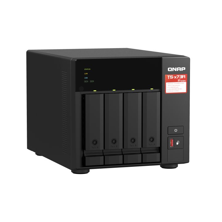 QNAP TS-473A NAS Torre Ryzen Embedded V1500B 8 GB DDR4 0 TB QNAP…