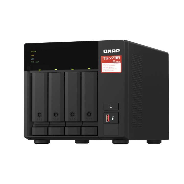 QNAP TS-473A NAS Tower Ryzen Embedded V1500B 8 GB DDR4 0 TB QNAP…