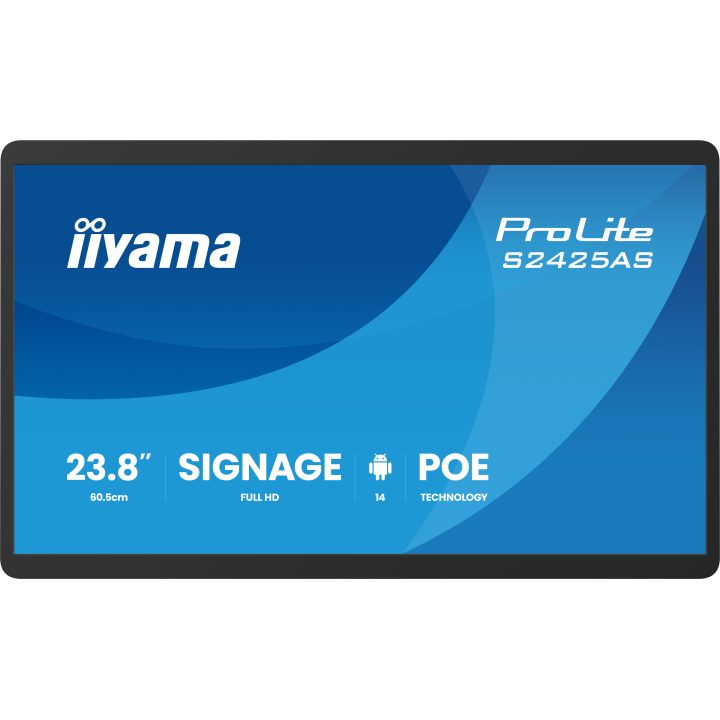iiyama ProLite S2425AS-B1P Digital Signage Flat Panel 23.8" LCD Wi-Fi…