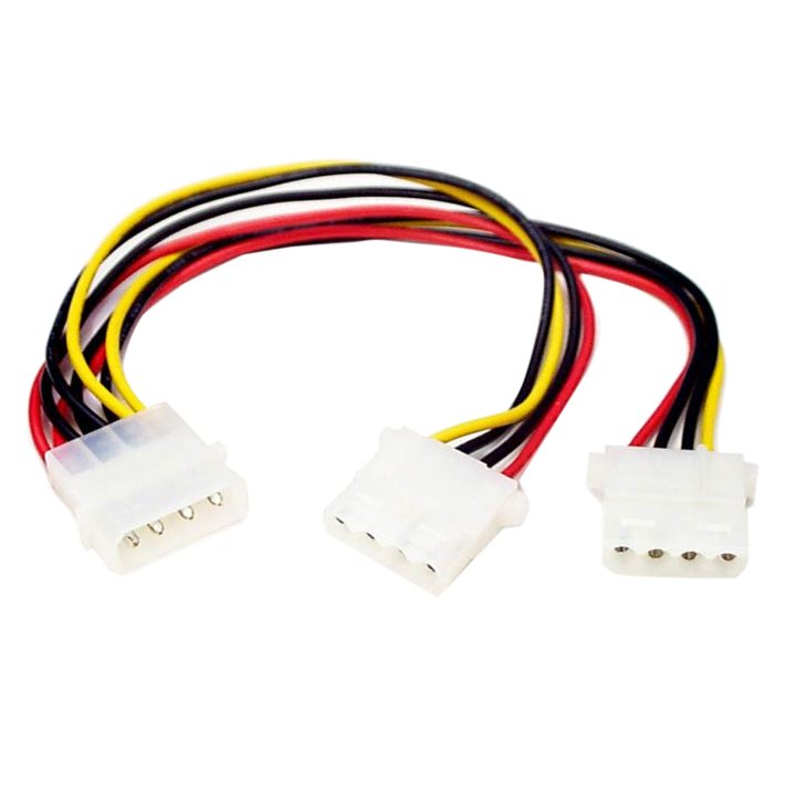 StarTech.com Molex 4-Pin Y-Splitter Cable Adapter - 2x Female and 1x…