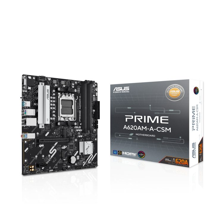 ASUS PRIME A620AM-A-CSM AMD A620A AM5 Socket Micro ATX