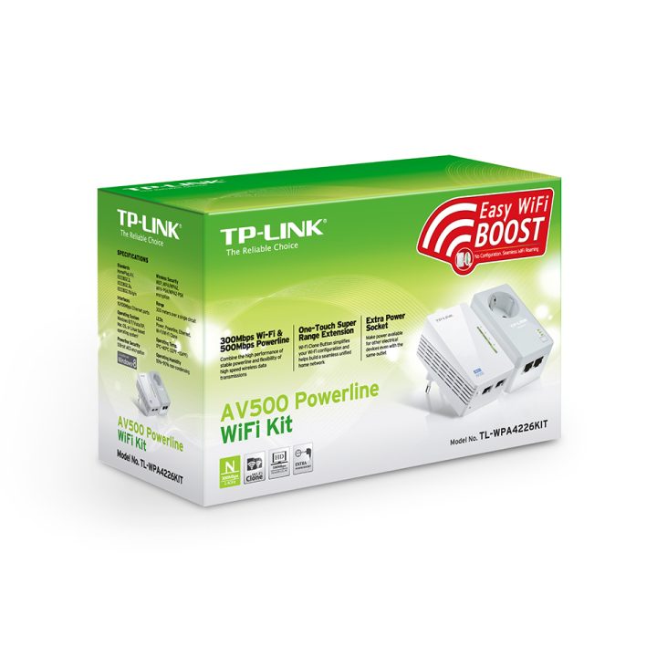 TP-Link TL-WPA4226 KIT adaptador de red PowerLine 600 Mbit/s Ethernet…