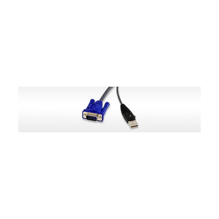 ATEN Adaptador KVM VGA USB com compatibilidade de vídeo composto