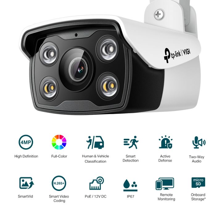 TP-Link VIGI C340 Bala (forma) Cámara de seguridad IP Exterior 2560 x…