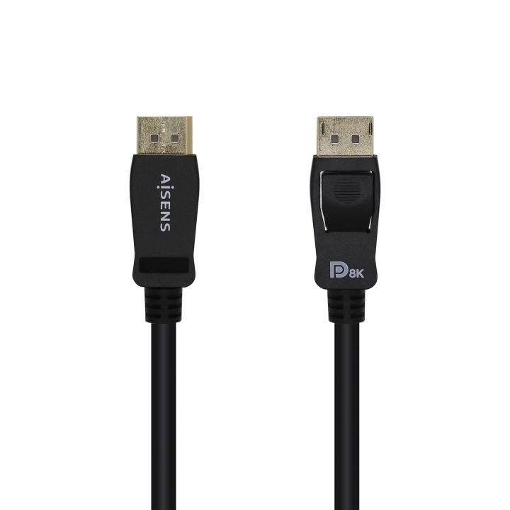 AISENS Cable Displayport Certificado V1.4 8k@60hz, DP/M-DP/M, Negro…