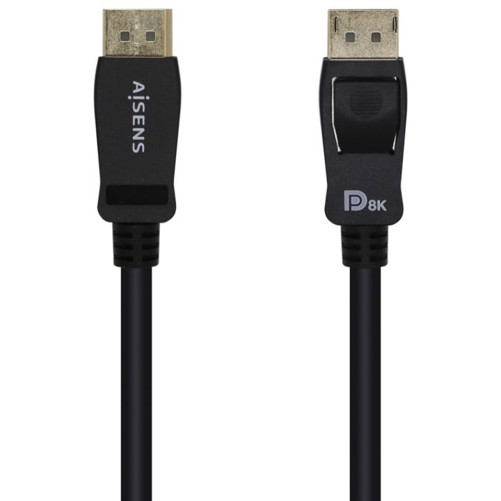 AISENS Cabo DisplayPort Certificado V1.4 8k@60hz, DP/M-DP/M, Preto…