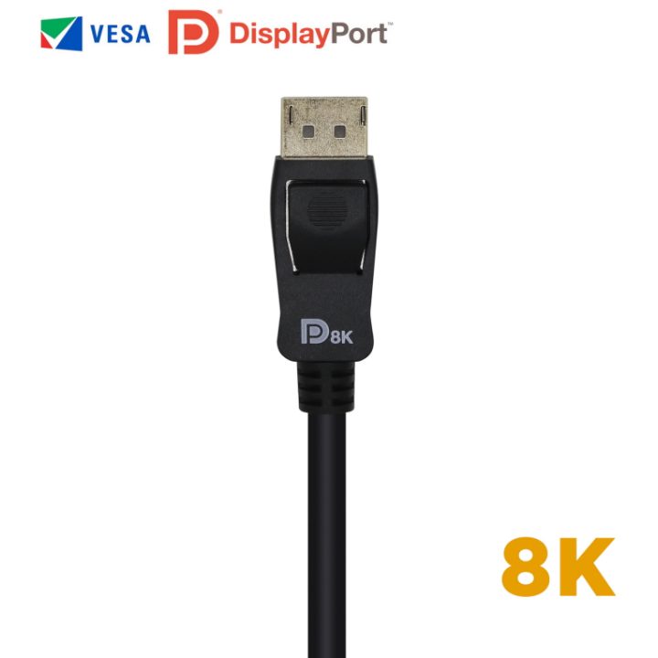 AISENS Cabo DisplayPort Certificado V1.4 8k@60hz, DP/M-DP/M, Preto…