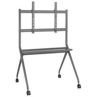 AISENS Soporte De Suelo Pro Con Rueda, 1 Bandeja Para Pantalla…