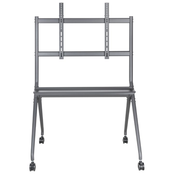 AISENS Pro Floor Stand with Wheels, 1 Tray for Interactive Screen/TV…