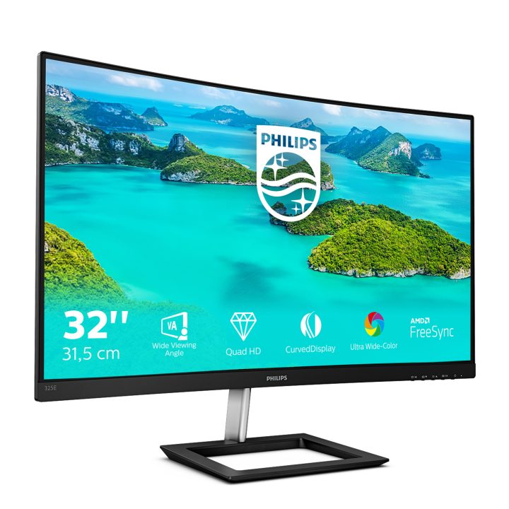 Philips 325E1C-00 31.5" QHD 75 Hz VA Curved