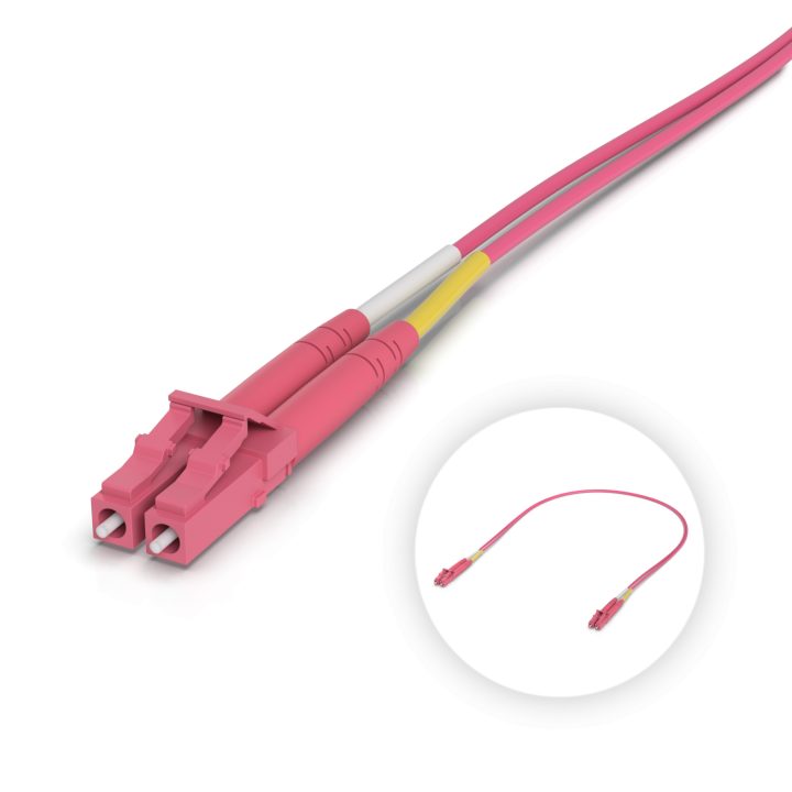 Ubiquiti UACC-OFC-M2-LULU-0.5M OM4 Duplex LC UPC Fiber Patch Cable