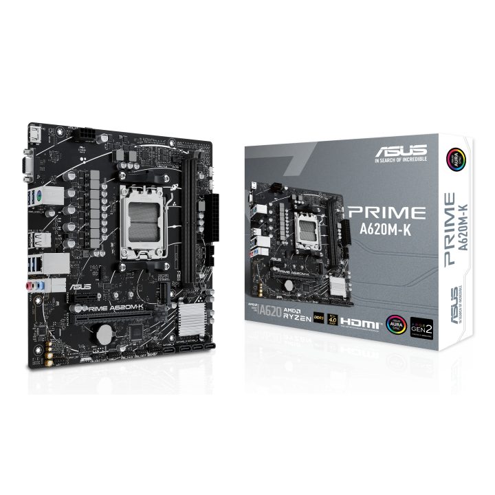 ASUS PRIME A620M-K AMD A620 AM5 Socket Micro ATX