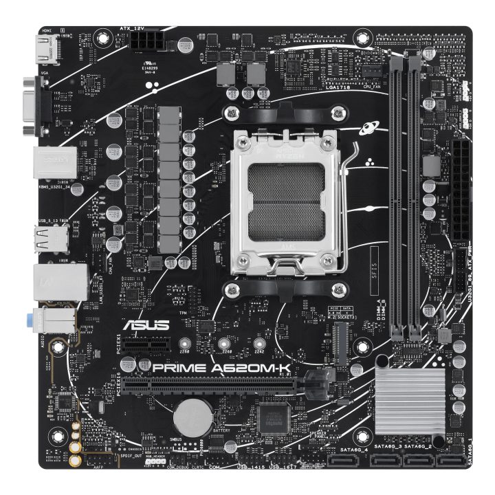 ASUS PRIME A620M-K AMD A620 Zócalo AM5 micro ATX